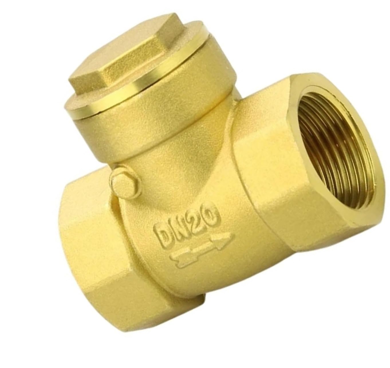 Coal2toalpw Women's One Color Brass Horizontal Thread Check Valve - 1/2", 3/4", 1", 2" Non-Return Valve(3/4Inch)