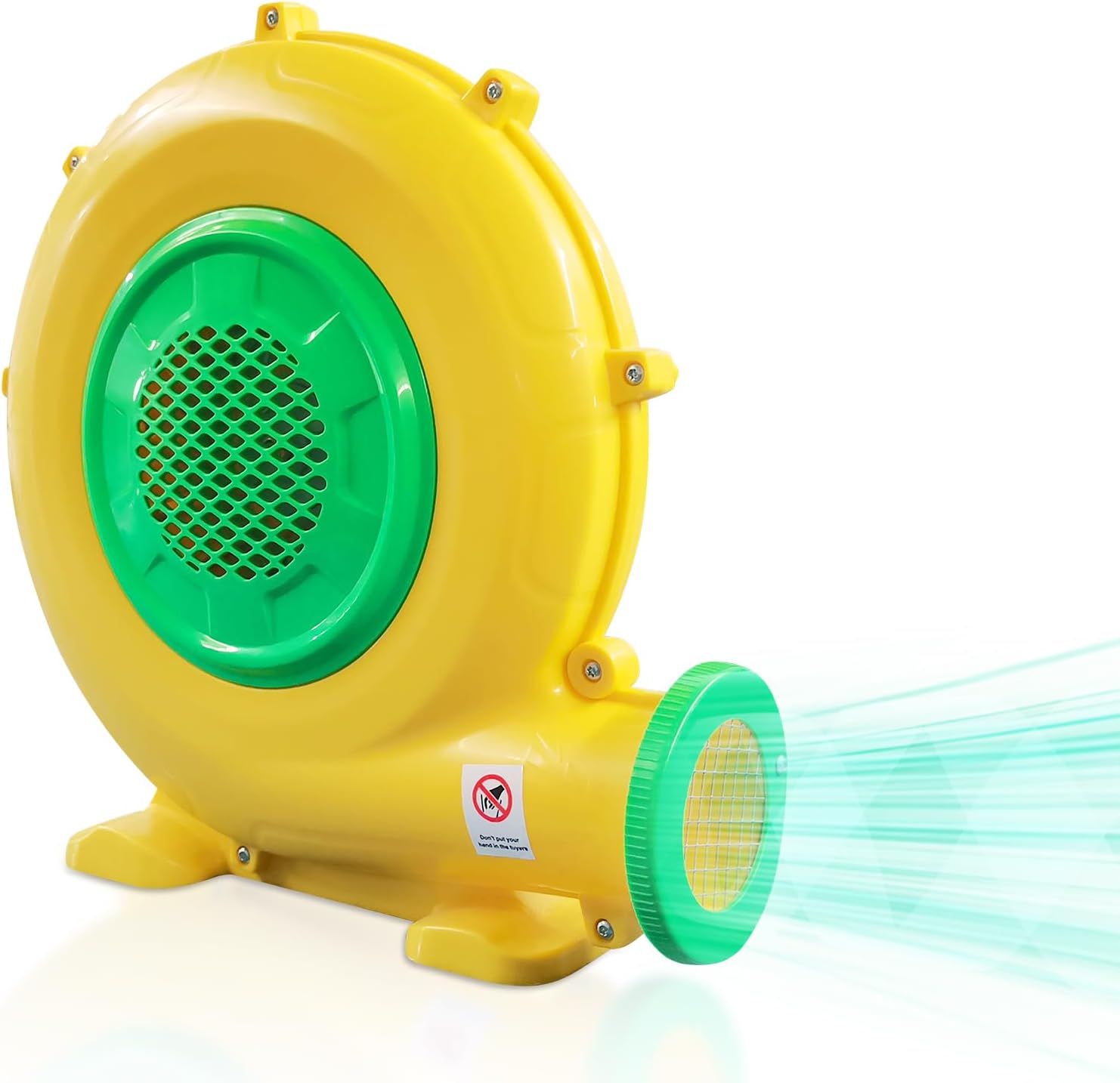 480W 0.64HP Air Blower, QILEBA Powerful Inflatable Bounce House Blower, Portable Electric Blower Fan Pump Perfect for Inflatable Bounce House, Bouncy Castle, Jumper, Water Slid, Blower Corded (480W)