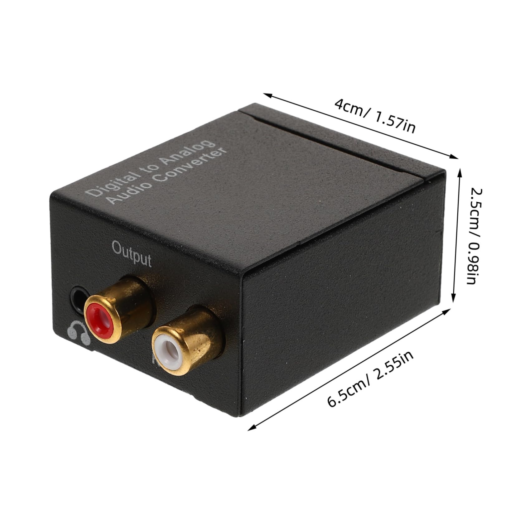 KICHOUSE Portable Digital Dac Audio Converter Jack for Optical and Input for Rv Theater and Sound Systems Easy Operation Durable Design
