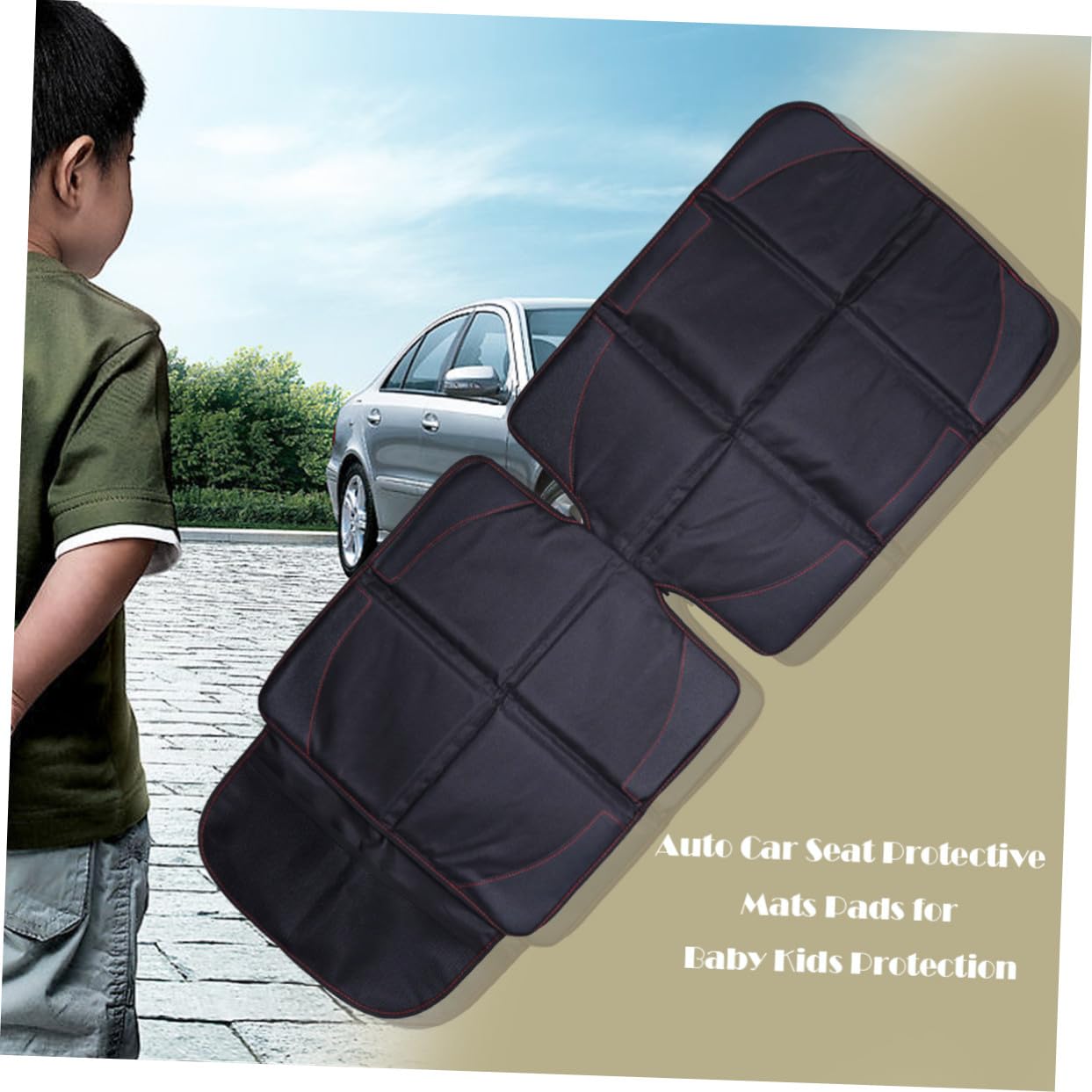 VALICLUD Nero Proteggi Sedile Auto per Seggiolino Bambini