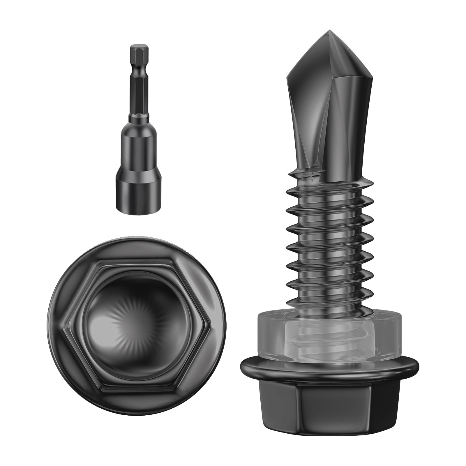 410 Stainless Steel Self-Tapping Screws - 300 Pcs -32