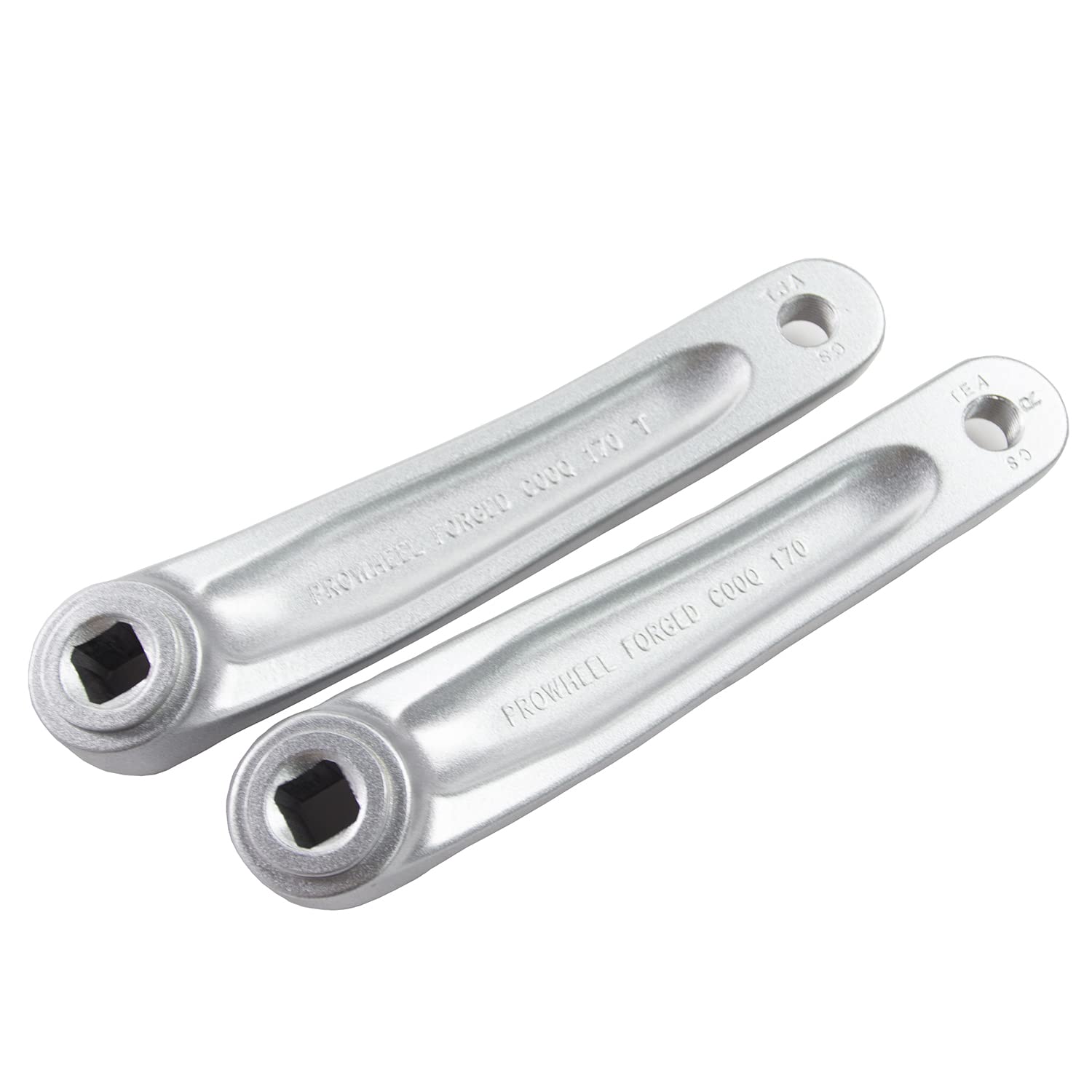 PROWHEEL Braccio di manovella per bicicletta con foro quadrato, 170 mm, componente per bicicletta elettrica, bicicletta pieghevole, ibrida, bici da strada