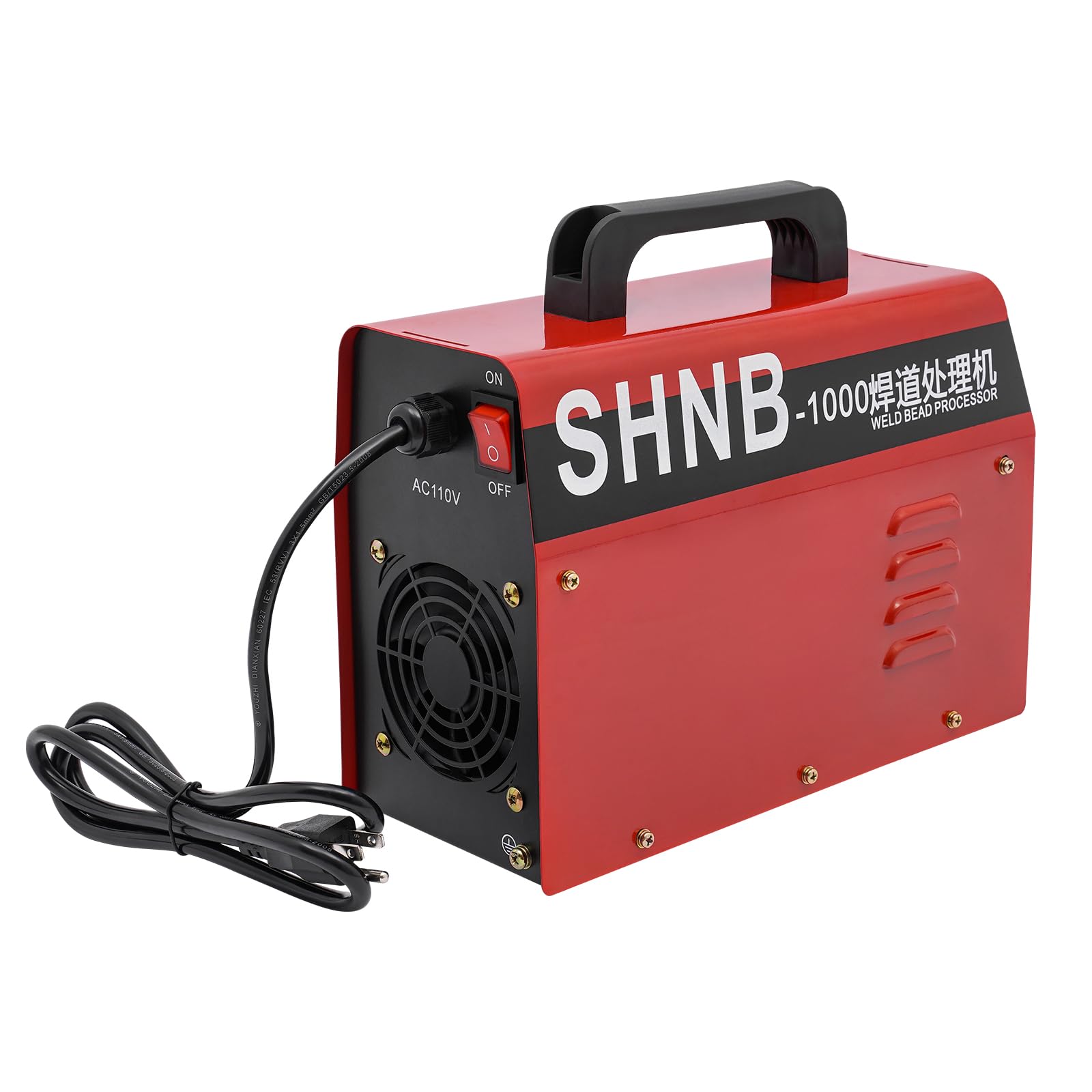 Welding Bead Processor 110V Weld Cleaning Machine 1000W Welding Spot Cleaner for Metal/Arc Welding SHNB-1000