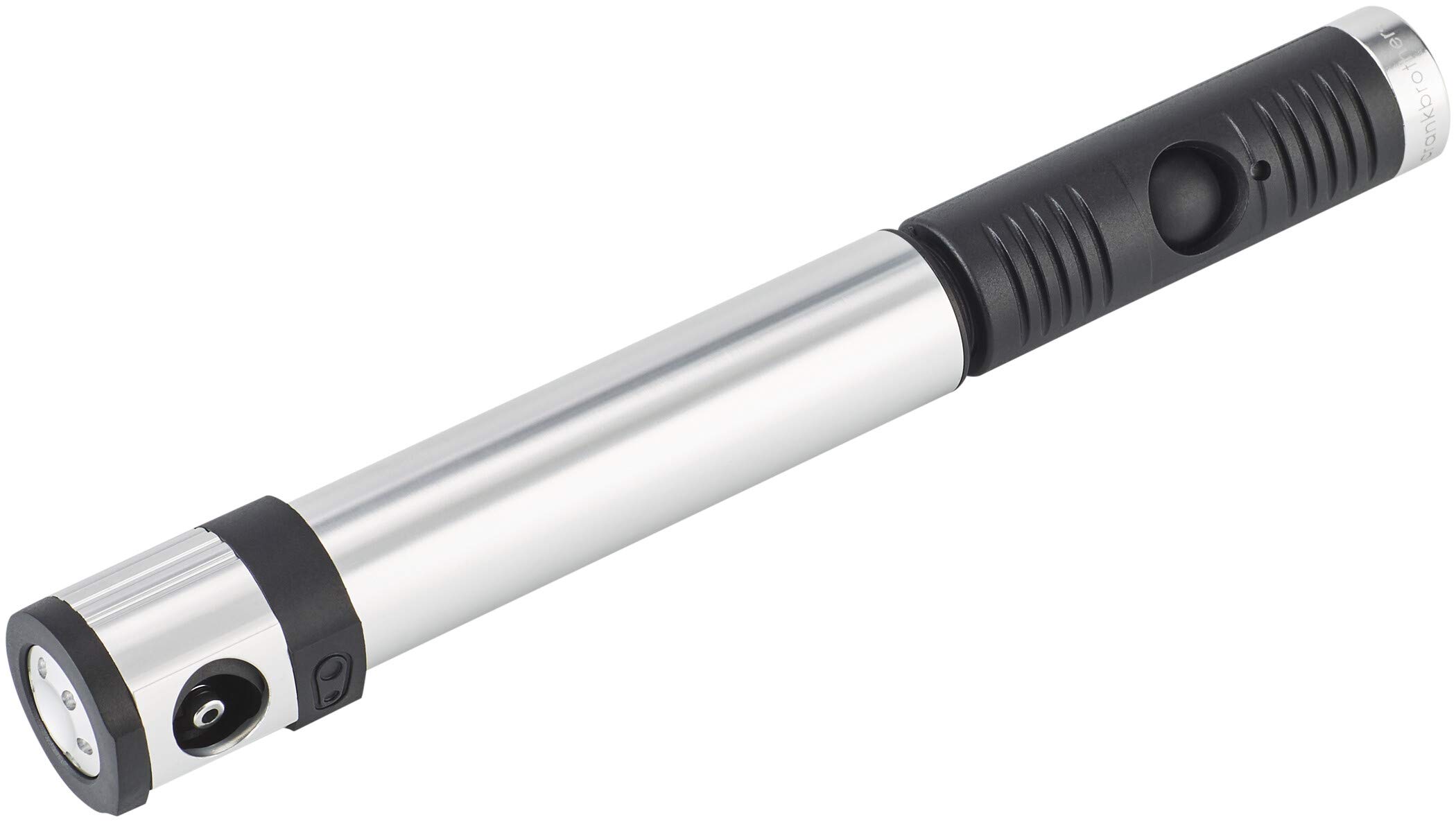 klic hand pump w/gauge - high volume/high pressure, co2, portable, lightweight bike hand pump for presta and schrader valve