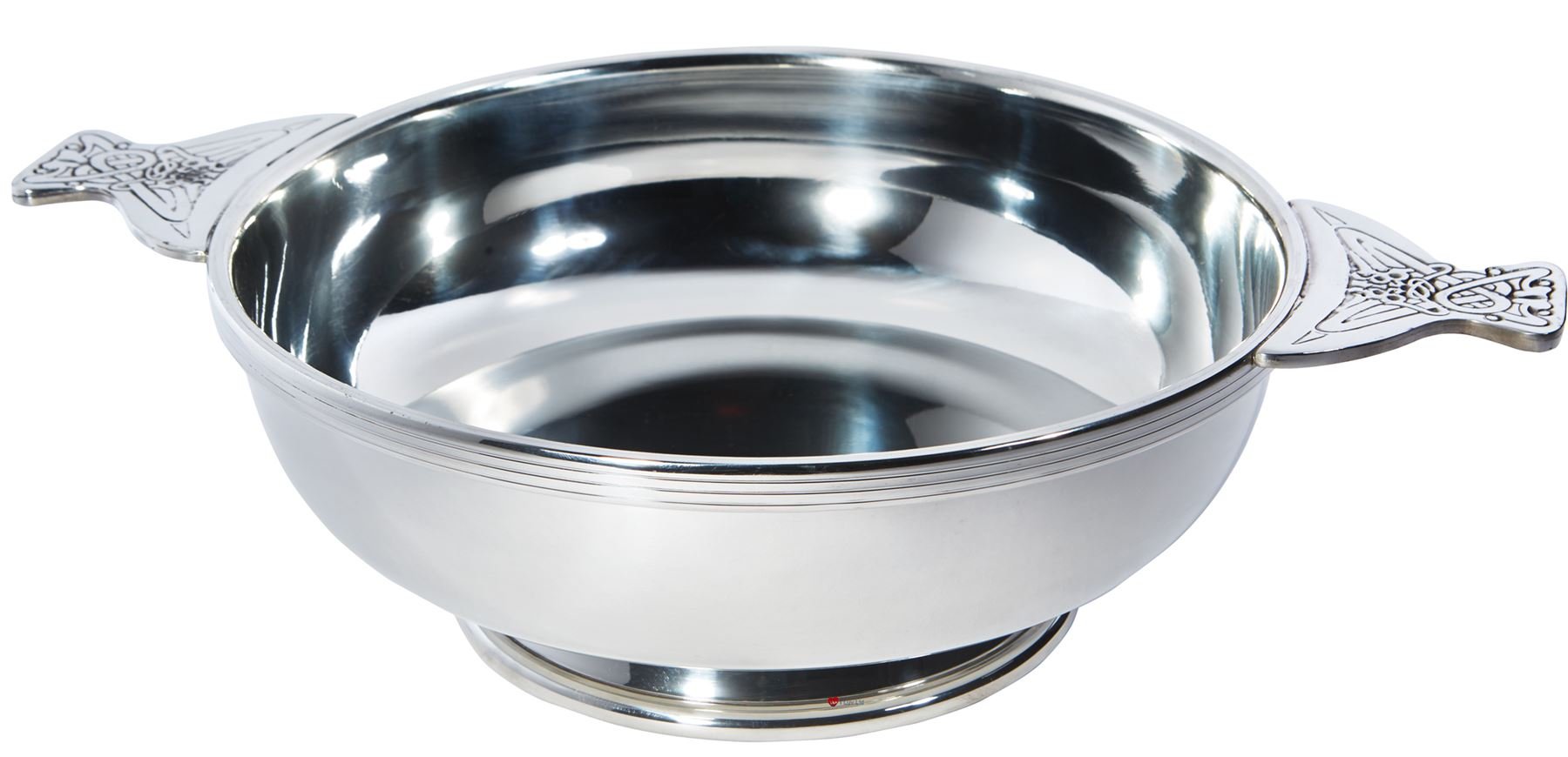 Quaich de peltre escocés I LUV LTD cuenco de degustación artesanal de 250mm