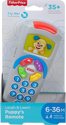 Miniatura 6 de Fisher-Price Juguete de aprendizaje para bebés Laugh & Learn Puppy Control remoto de TV con música y luces para bebés a partir de 6 meses