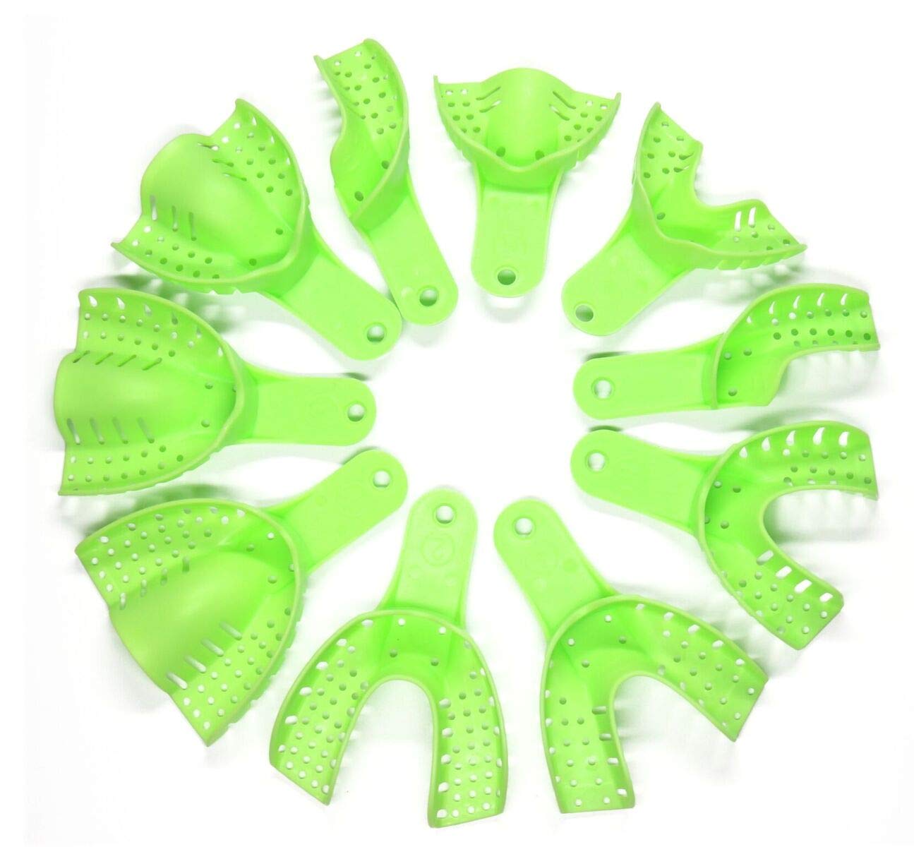 Healix Dental Assorted Autoclavable Impression Trays (Green) -Pack of10 Assorted Trays (B08VH8J68X) Amazon Price History, Amazon Price Tracker