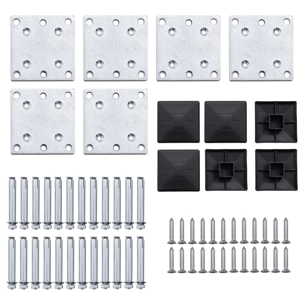 vidaXL Zaunelement Set WPC 872x146 cm Braun