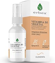 ERBEX Vitamin D3 Spray 100% Vegetable – Support for Bone, Teeth and Immune System | Fast Absorption | Vegan | Alcohol and Sugar Free | 20 ml