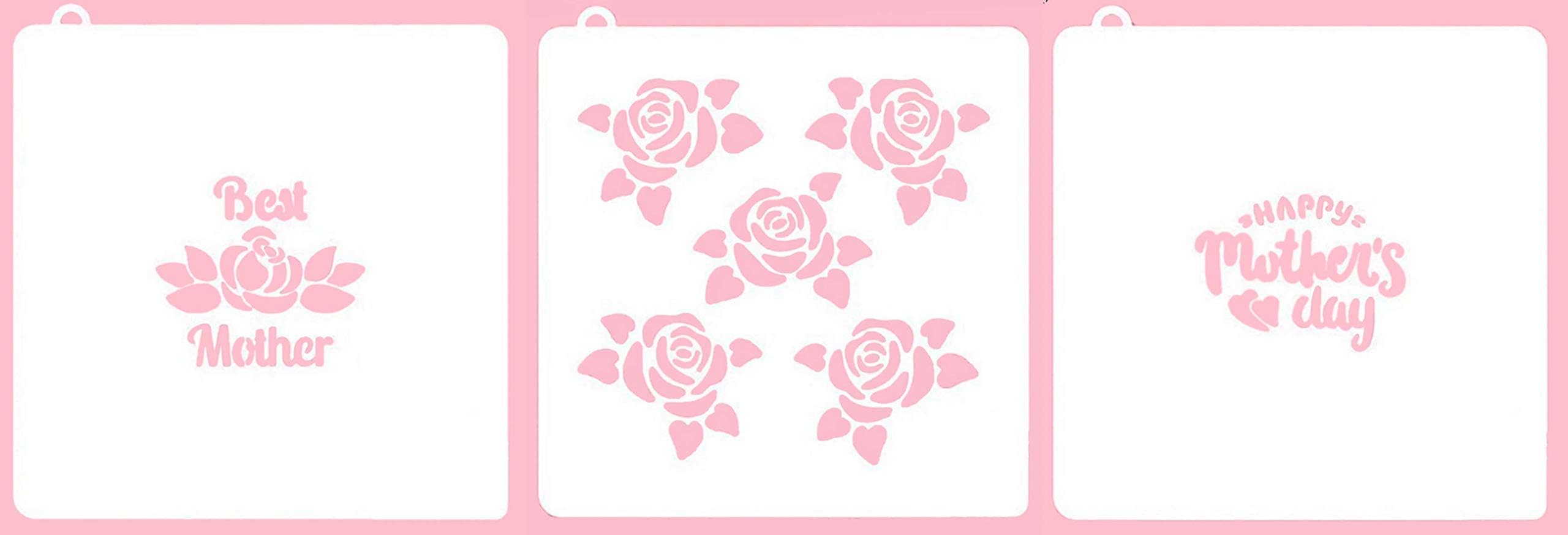 Mothers Day Cookie Stencil - American Confections - Set of 3