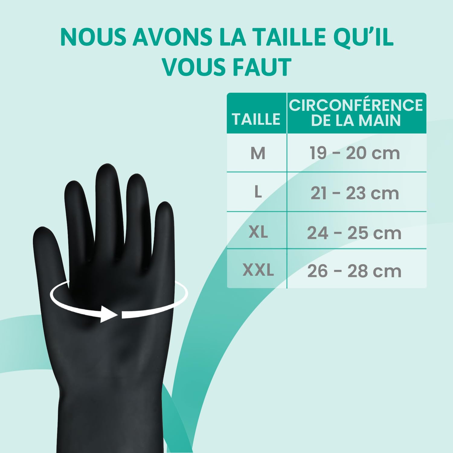 Ansell ActivArmr RIG011B, Gants de protection en caoutchouc, Gants latex noir flexibles et durables, Protection contre les éclairs d'arc, Gants électriciens, Gants de travail 2XL, Noir, 1 paire