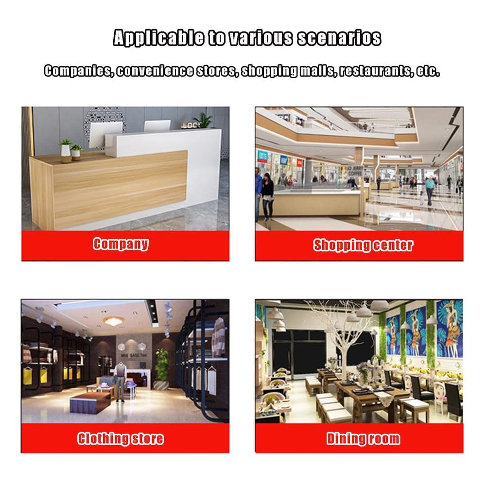 Scrivania per reception con cassetti chiudibili, moderna scrivania in legno, tavolo anteriore per computer, costruzione resistente, ideale per uffici e aziende, 7180 x 60 x 100 cm