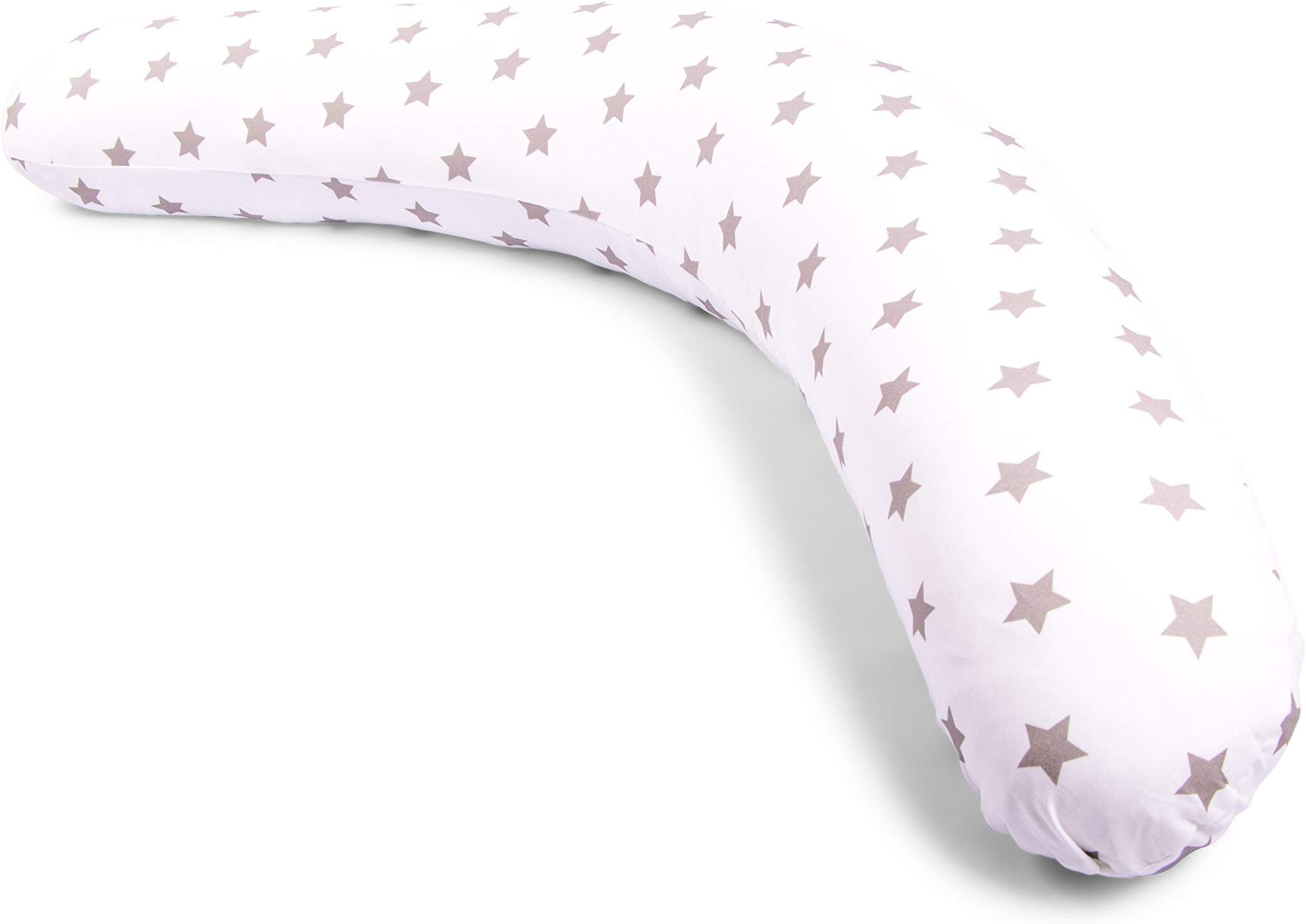 baby bundle Widgey ‘Pregnancy pillow’ Plus Pregnancy and Sleep Pillow/Body Support - Silver Star Print