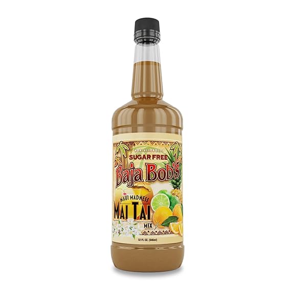 Baja Bob's Mai Tai Mix 32oz Bottle Sugar Free Cocktail