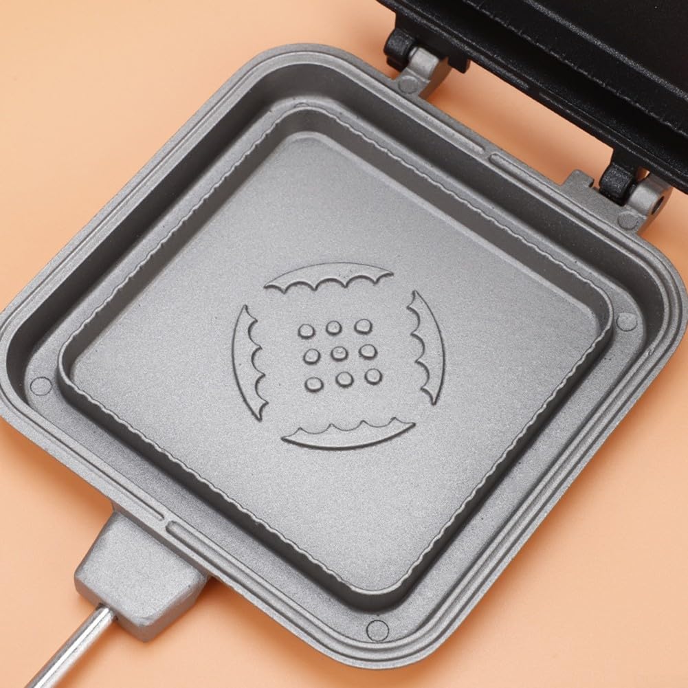 DAZZLEEX Moule à sandwich chaud en fonte – Antiadhésif, double face pour des sandwichs parfaits à chaque fois