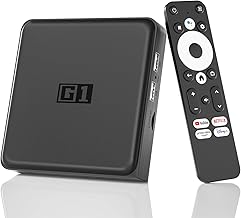 Kinhank Android 14.0 TV Box, G1 Smart TV Box, Compatible with Netflix Google Certified, Streaming Media Player, Ultra 4K HDR 10+, WiFi 6, BT 5.0, Dolby Digital Plus & Dolby Vision, Voice Control