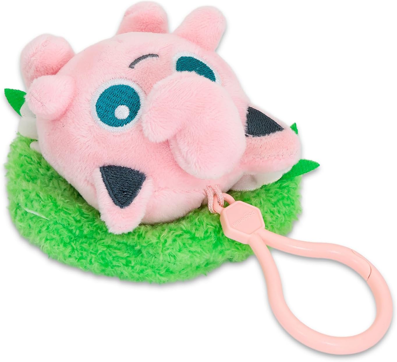 Jigglypuff Plush Keychain Set - Bag Clip Bundle with 5" Pokemon Keychain Plushie Plus Stickers, More | Pokemon Jigglypuff Plush Keychains for Backpack image 3