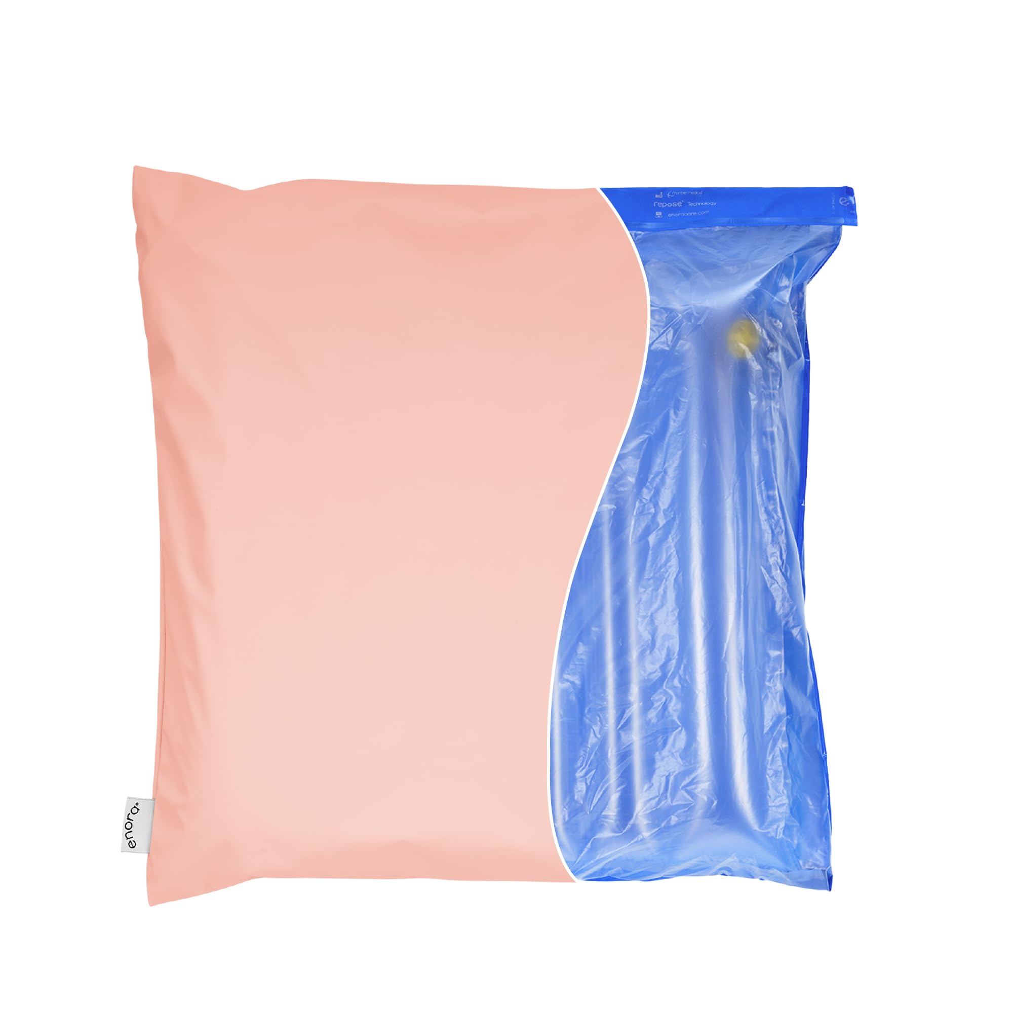 ENORA Air Cushion (Relieving Peach) Pressure Relief Seat Pad for Home, Wheelchair, Office & Car | Lightweight, Breathable, Cushion for Back & Hip Pain | Washable Cover Included
