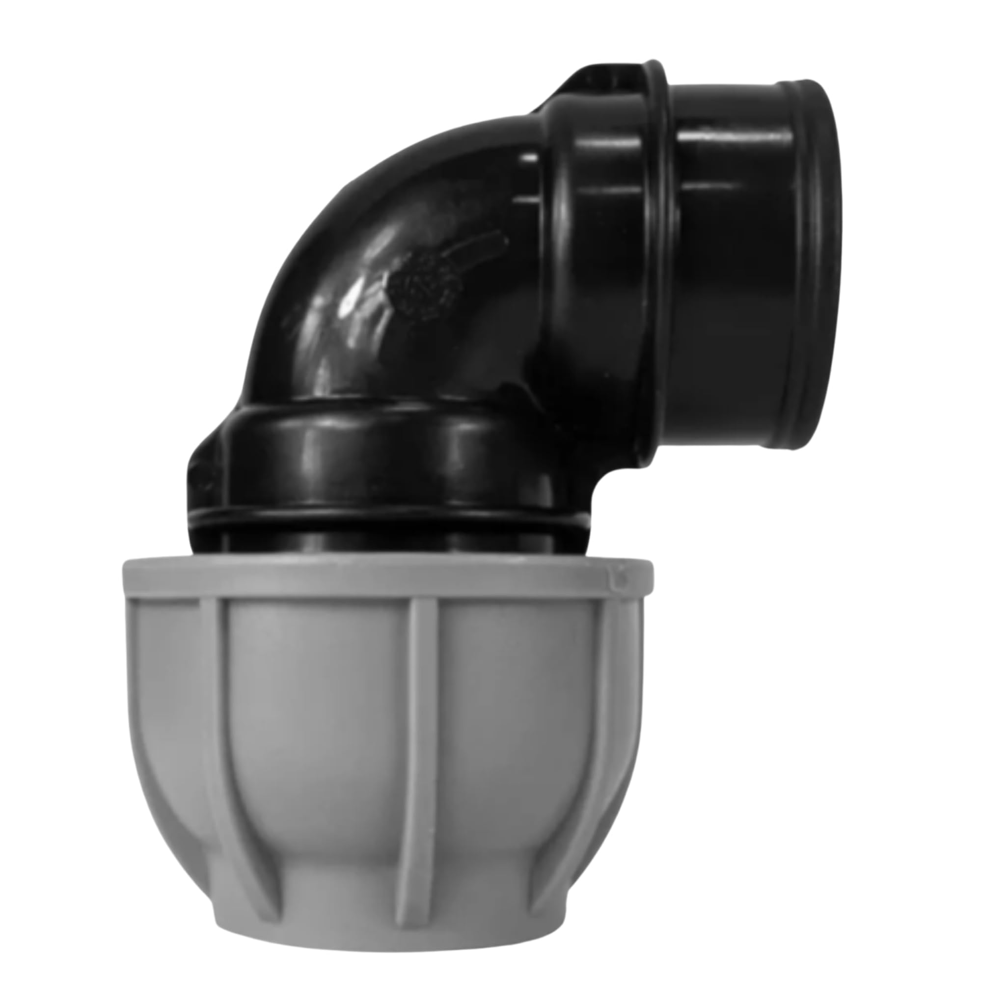 Mypurecore You At The Core Black Mypurecore Mdpe Compression Fitting 20-50Mm – Straight, Elbow, Tee, Stop End & Valve – Bsp Threaded Water Pipe Connector – Leak-Proof Irrigation For Blue Pipe (Elbow 32Mm X 1" Bspf)
