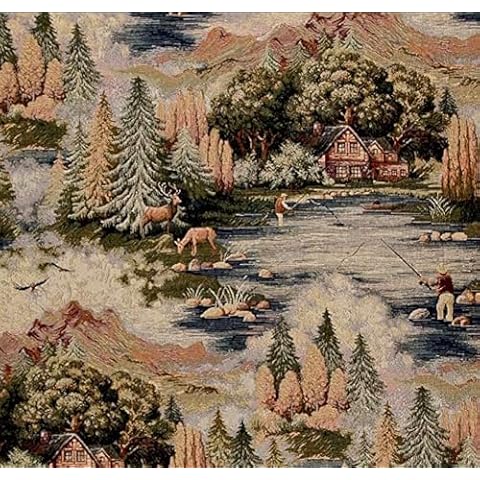 Futon Cover Only UpNorth Premium Fabric Collection Fits 6-8 inch Futon Mattress Full Size (Fisherman) Cover