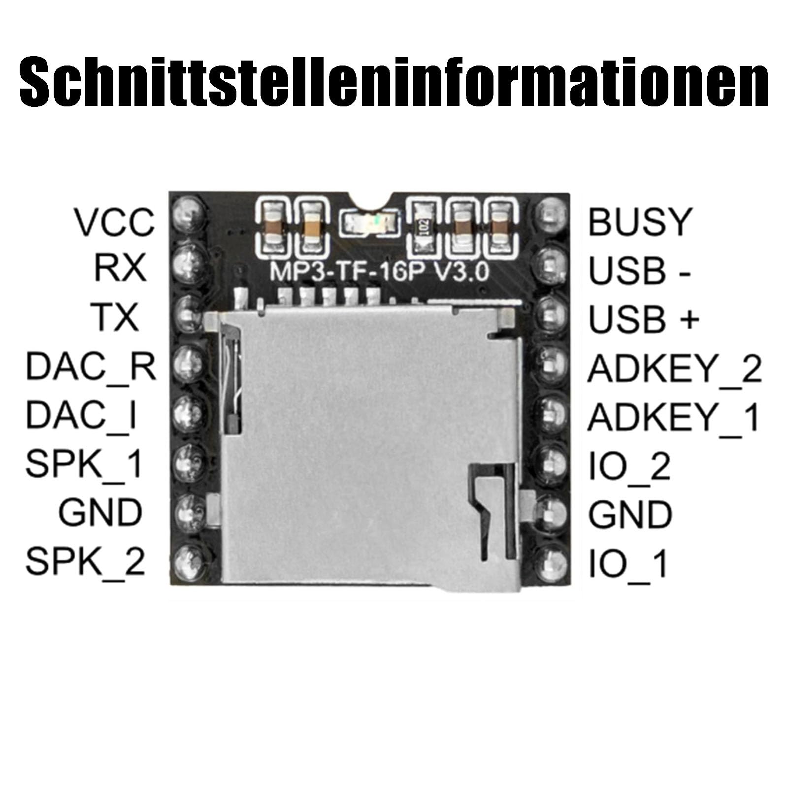 Mini MP3-Speler Module Master, Mini-MP3