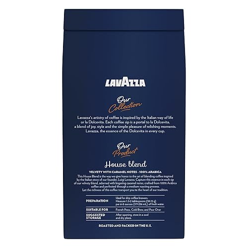 Miniatura 4 de Lavazza Perfetto - Mezcla de café molido, tostado oscuro, 20 onzas, paquete económico, sabor caramelo con textura oscura y aterciopelada, 100%