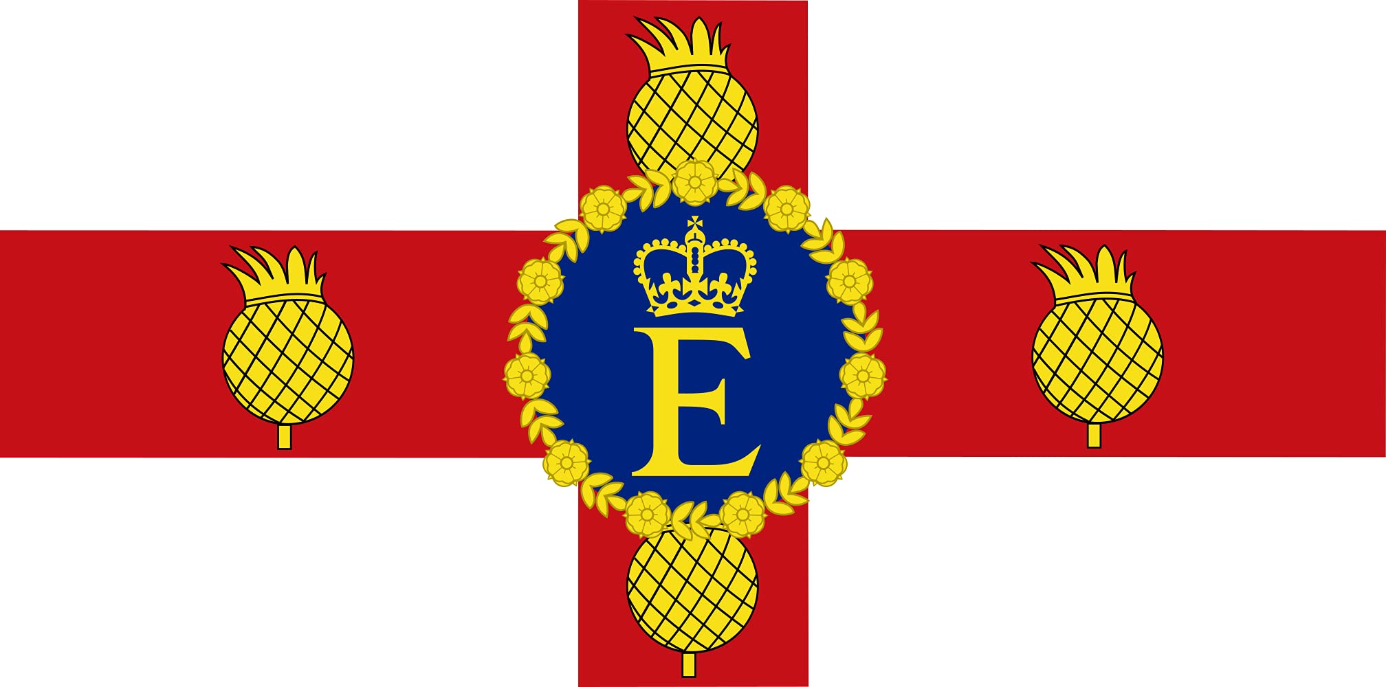 Drapeau XL Royal Standard of Jamaica pour célébrations historiques et commémorations