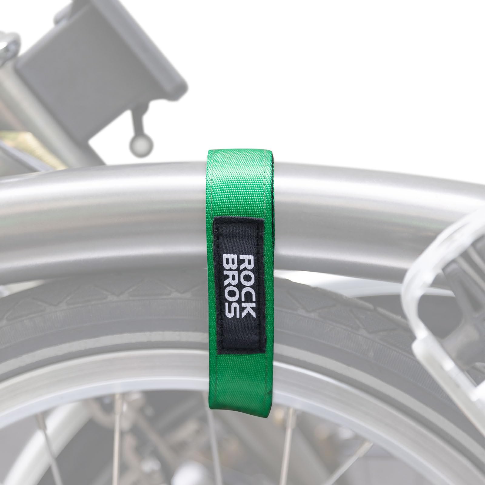 ROCKBROS Cinghie Fissaggio, Cinghie Bici Brompton, Cinghia in Velcri, Cinghia Universale per Pantaloni alla Caviglia, Fissare Telai delle Biciclette, Lunghezza da 23,5 a 32,5 cm