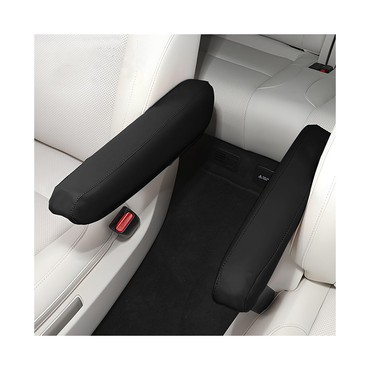 Copri Bracciolo Auto LONGHAO 2 Pezzi - Tessuto Elastico Nero, Universale Per Sedili Anteriori - Foto 8