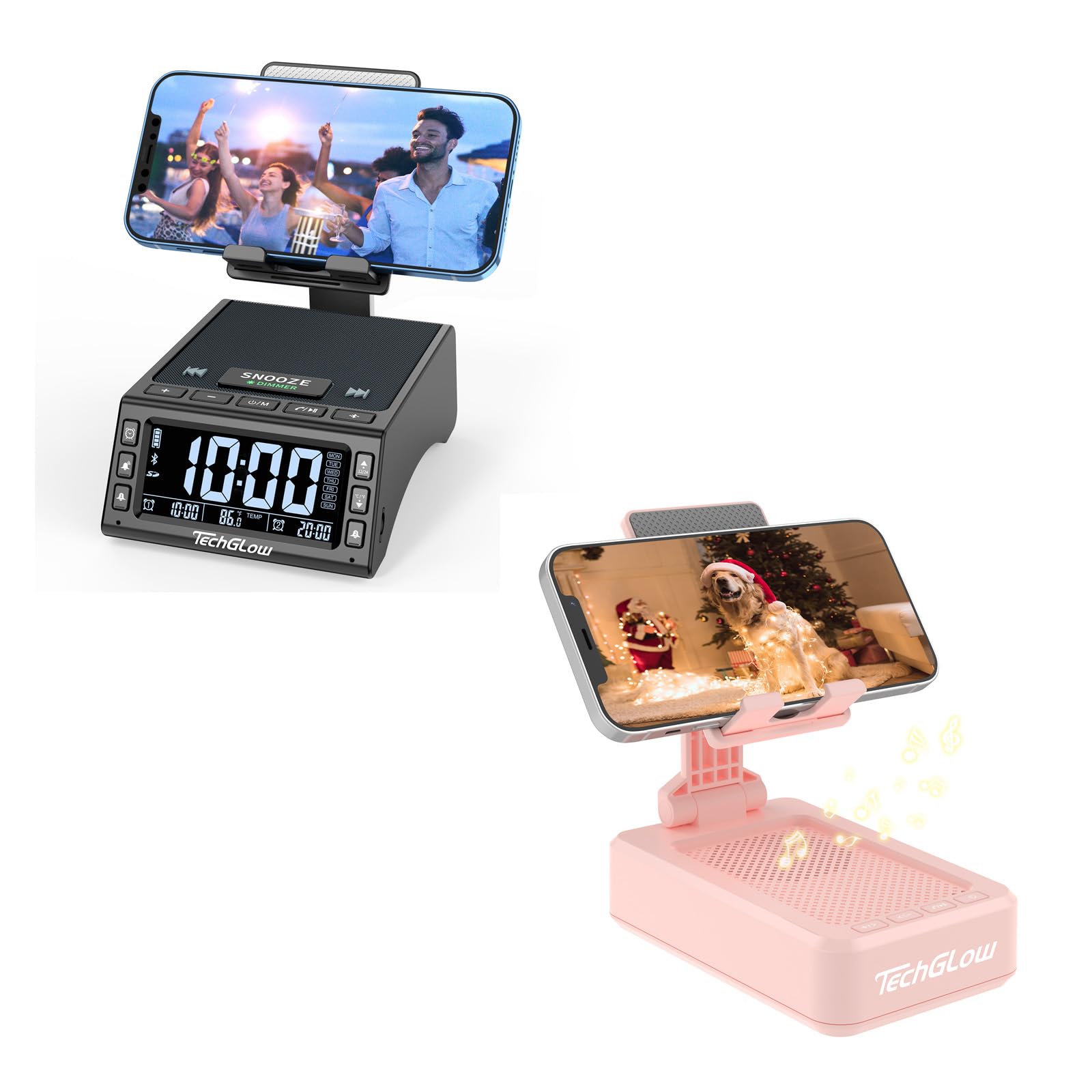 L36 Cellphone Speaker Stand with Charging Station, L9 Phone Speaker Stand
