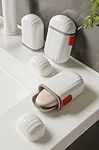 REIKI Travel Soap Holder with Lid – Leak-Proof Portable Soap Case for Bar Soap | Durable Plastic Soap Box for Camping, Gym, Travel & Bathroom Use