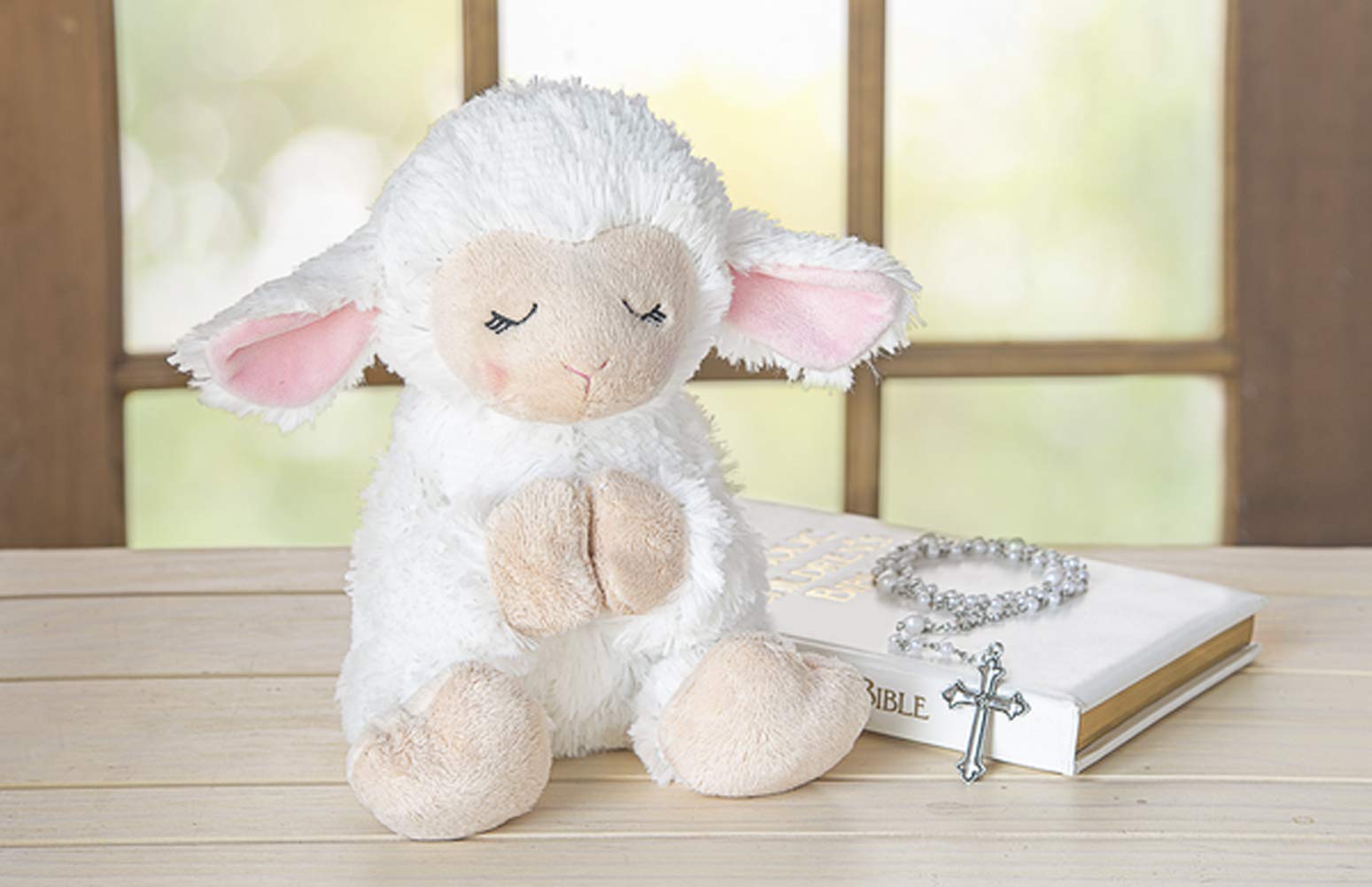 Amazon.co.jp: Ganz 祝福された子羊 8.5インチ ロザリオセットと祈りの