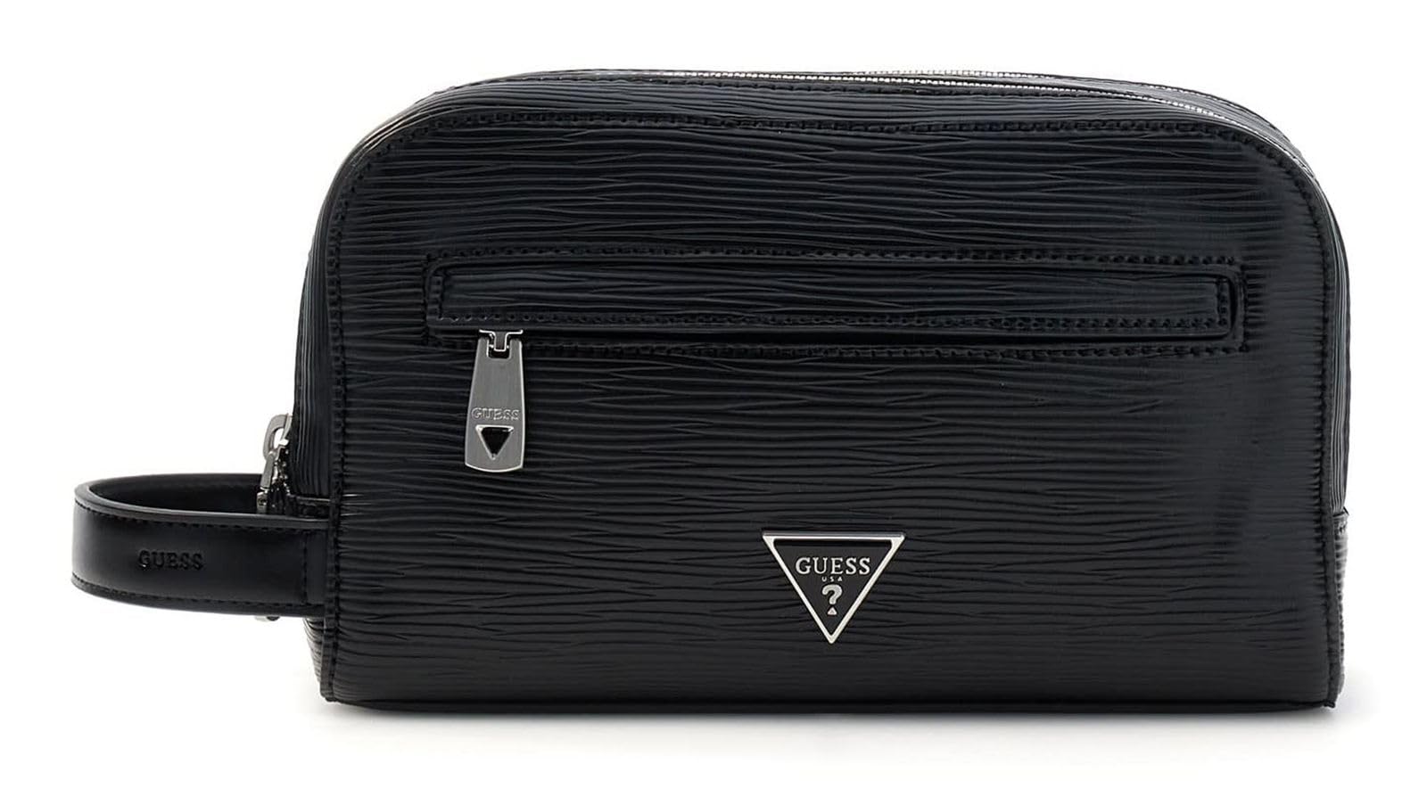 GUESS borsa da toilette Milano Small Necessaire Black nero