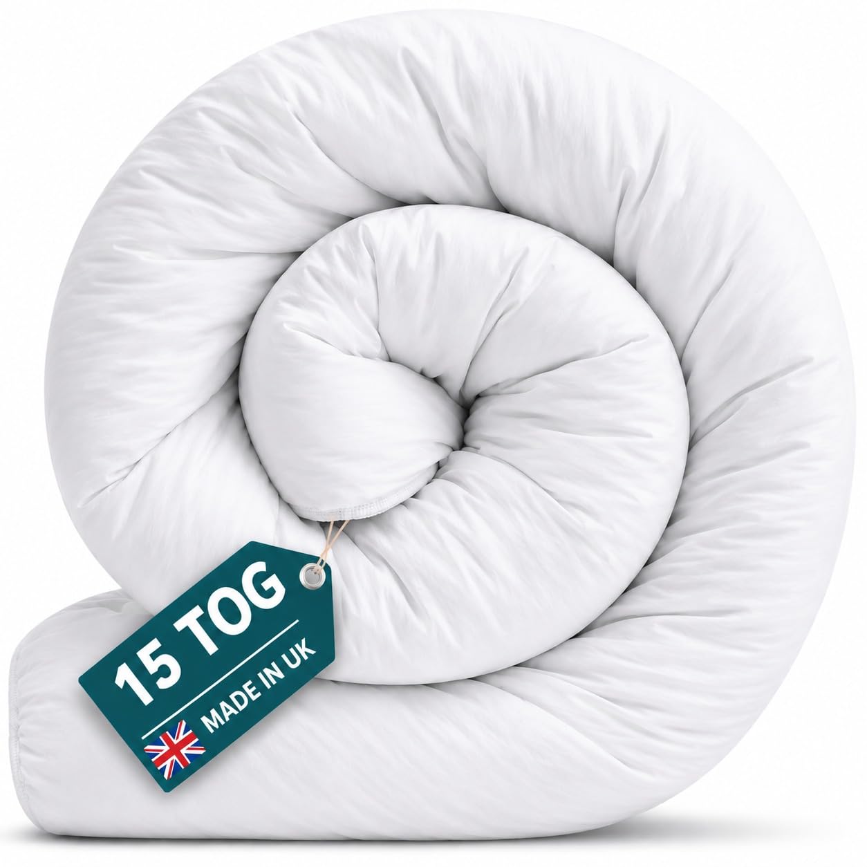 LS 15 Tog Warm & Cosy Duvet Extra Warm Heavyweight Winter Quilt Hypoallergenic & Machine Washable for Cold Nights (15 TOG, KING (220 cm x 200 cm)