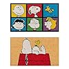 Gertmenian peanuts snoopy coir doormat 2×3 welcome mat 2 pack ideal for high traffic areas in front door garage entryway housepeanut patch 80003  urban country home decor