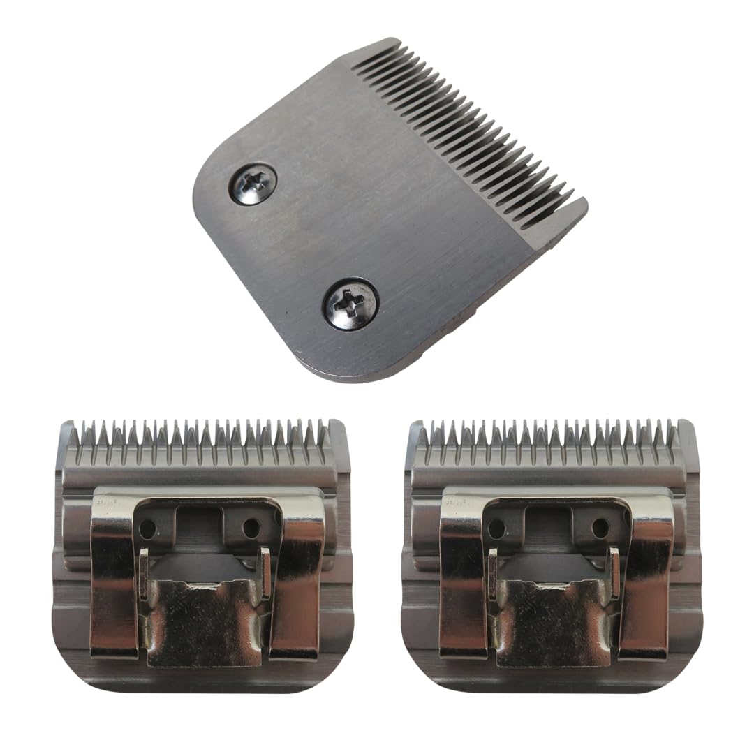 INGQI New 10# Detachable Pet Dog Grooming Blades Replacement Compatible for Andis UltraEdge/Andis Edge Series, 1.5MM Cut Length, 3 Pack