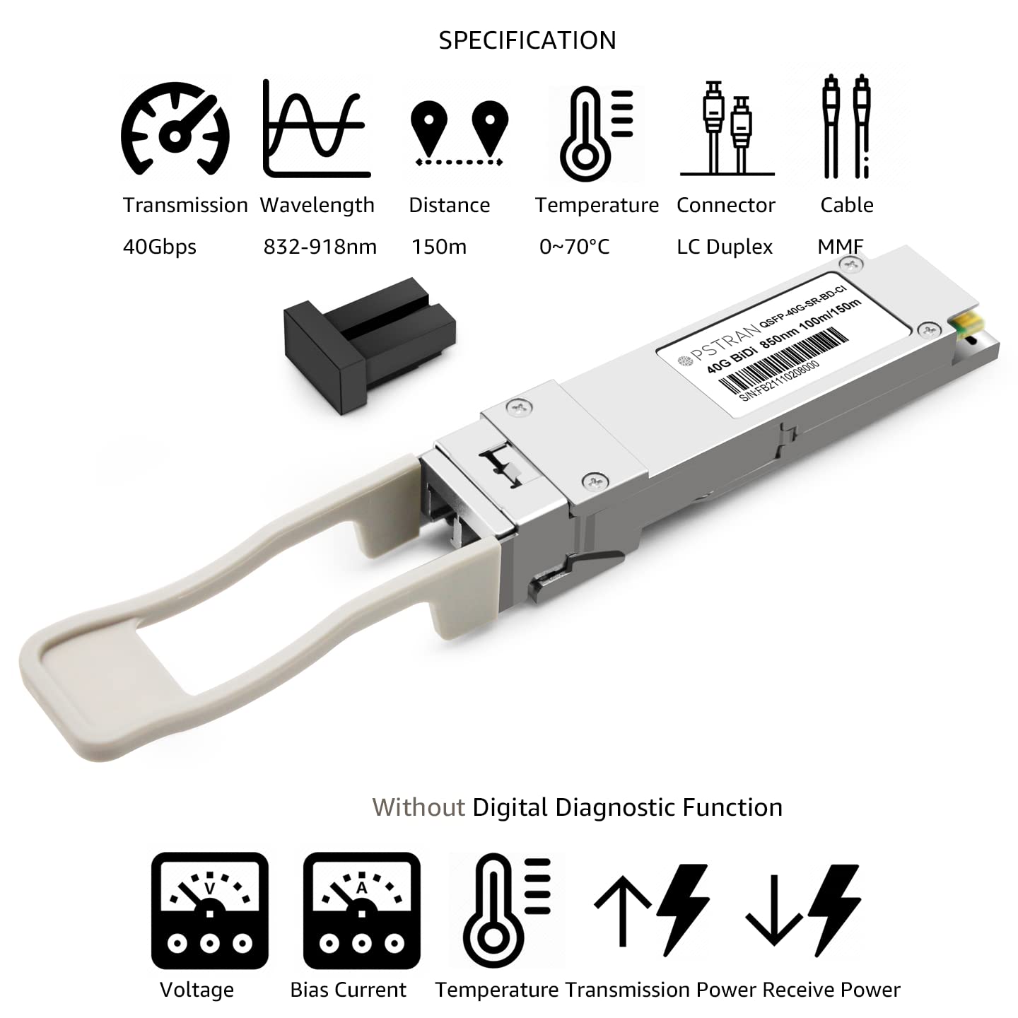 40G QSFP+ SR Bidi for Cisco QSFP-40G-SR-BD Meraki MA-QSFP-40G-SR