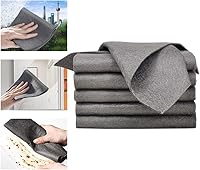 Vista 1 de 5 paños de cocina de tela mágica gruesa, paños de limpieza sin rayas, toallas de paño de limpieza de microfibra, toalla absorbente reutilizable sin