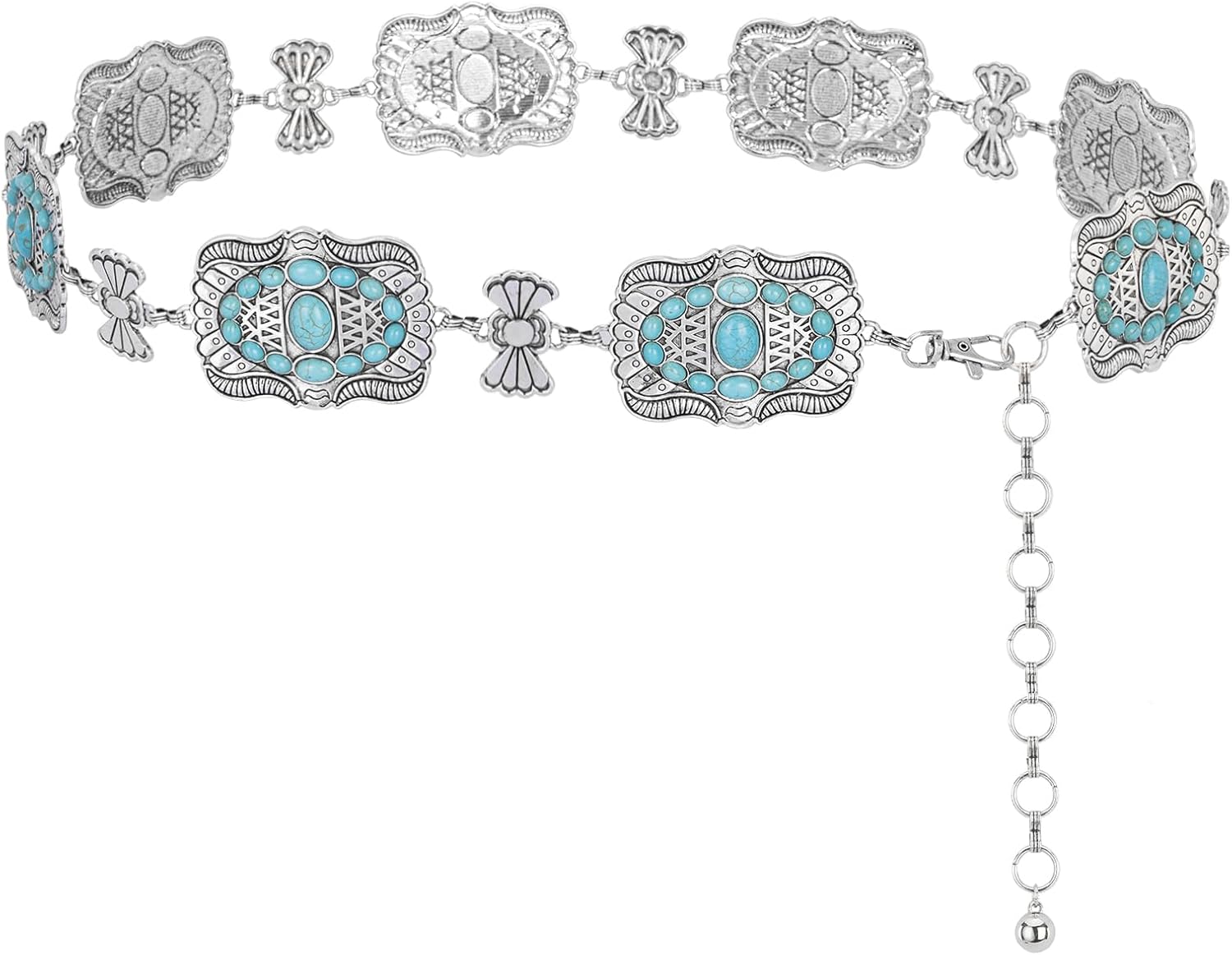 Montana West Rustic Couture's Large Western Concho Metal Belts for Women Cowgirl