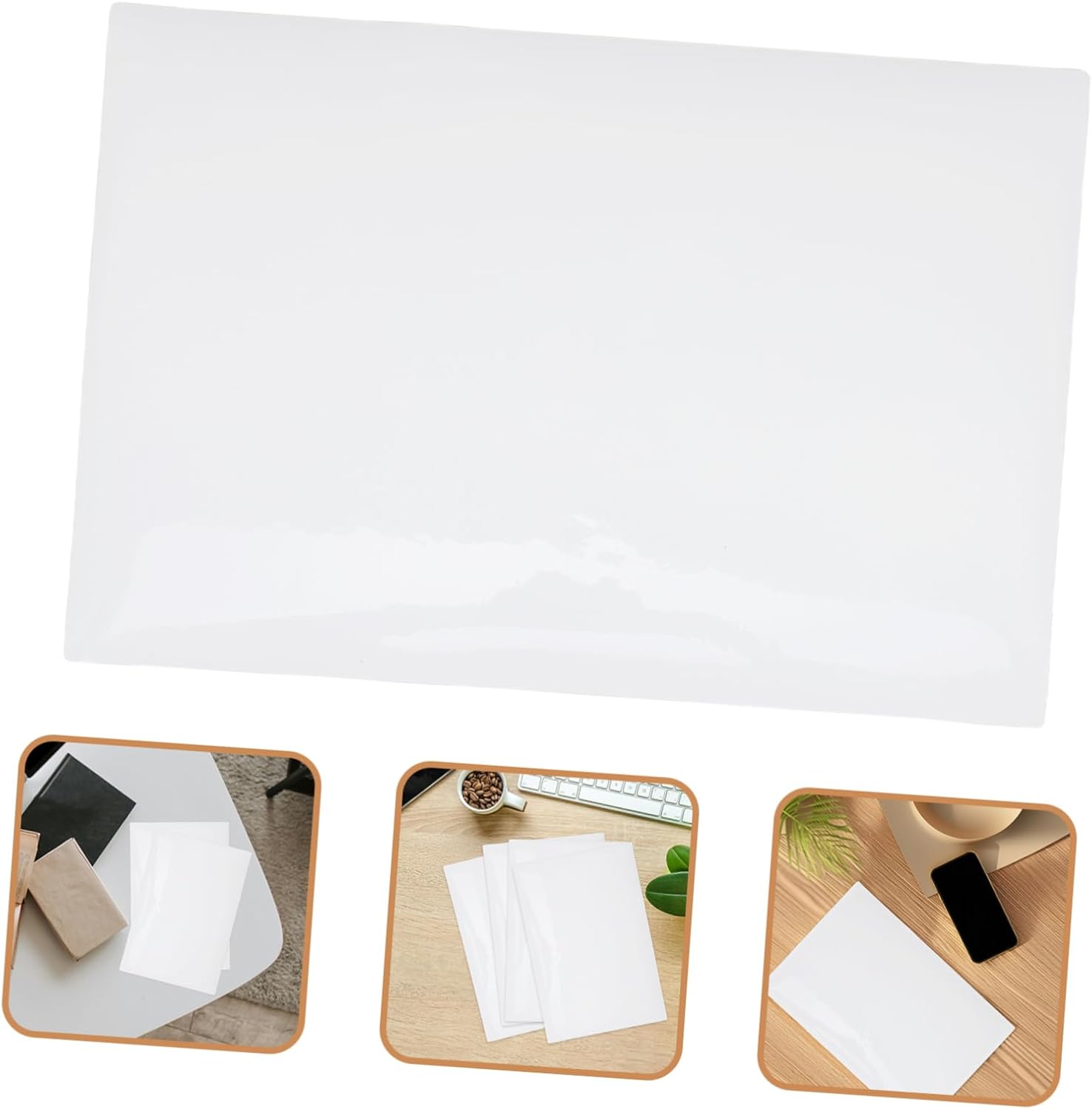 TEHAUX 4pcs Portable Whiteboard Sticker Reusable Dry Erase for Boys and Girls Whiteboard Dry Eraser Boards