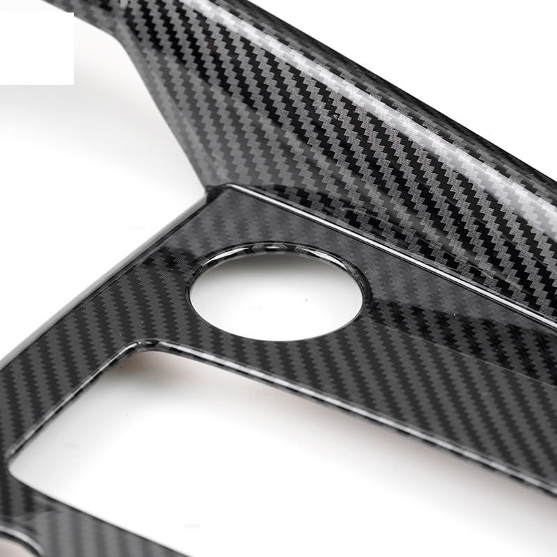 Consolle cover per interni CON GUIDA A SINISTRA Per A3 8Y 2019 2020 2021 Auto In Fibra Carbonio Texture Center Console Copertura Del Cambio Del Pannello Telaio Protezione Adesivi auto center(Outer fra