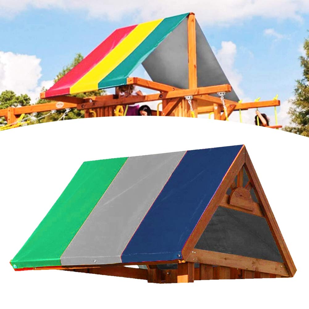 Camping Canopy, Durable Shade Canopy for Travel for Hiking for Backpacking for Camping(Green, Gray and Blue Color Matching)