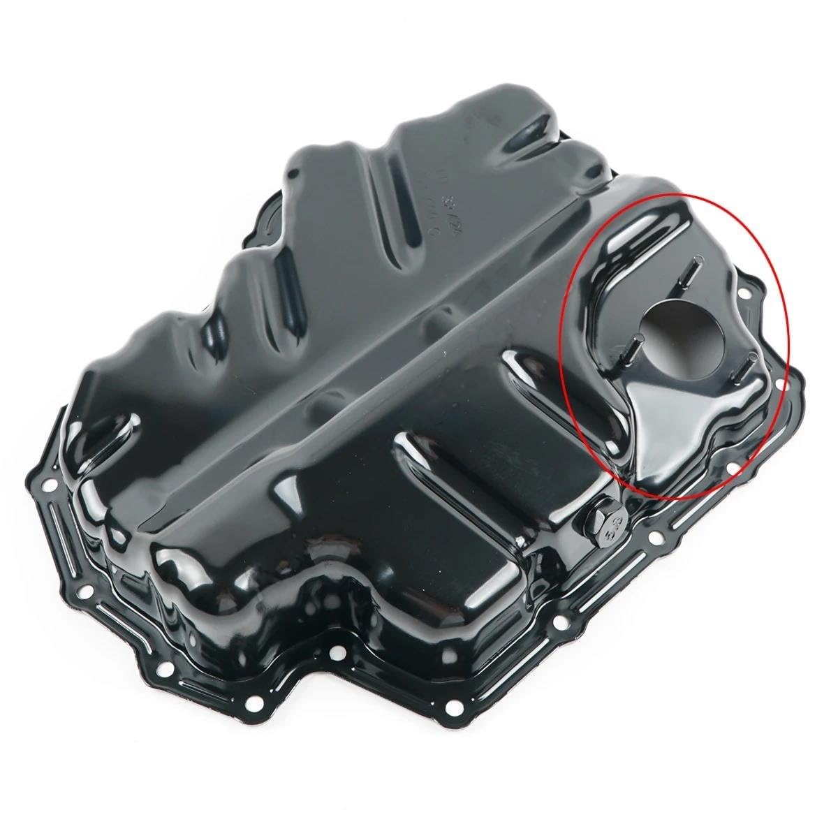 Coppa dell'olio cambio 04E103600E 04E103602B EA211 1.4T Coppa dell'olio motore Per Tiguan Per Golf Per Jetta Per Leon Per Polo Per A1 A3 Q2Q3 coppa dell'olio trasmissione | With holes 1PCS