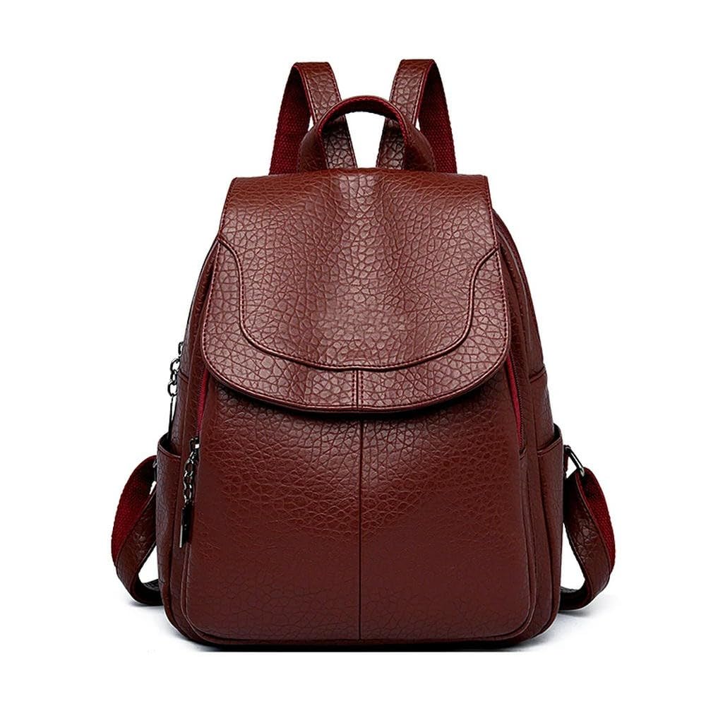Sac à dos en cuir véritable femme et sac d'école fille de luxe