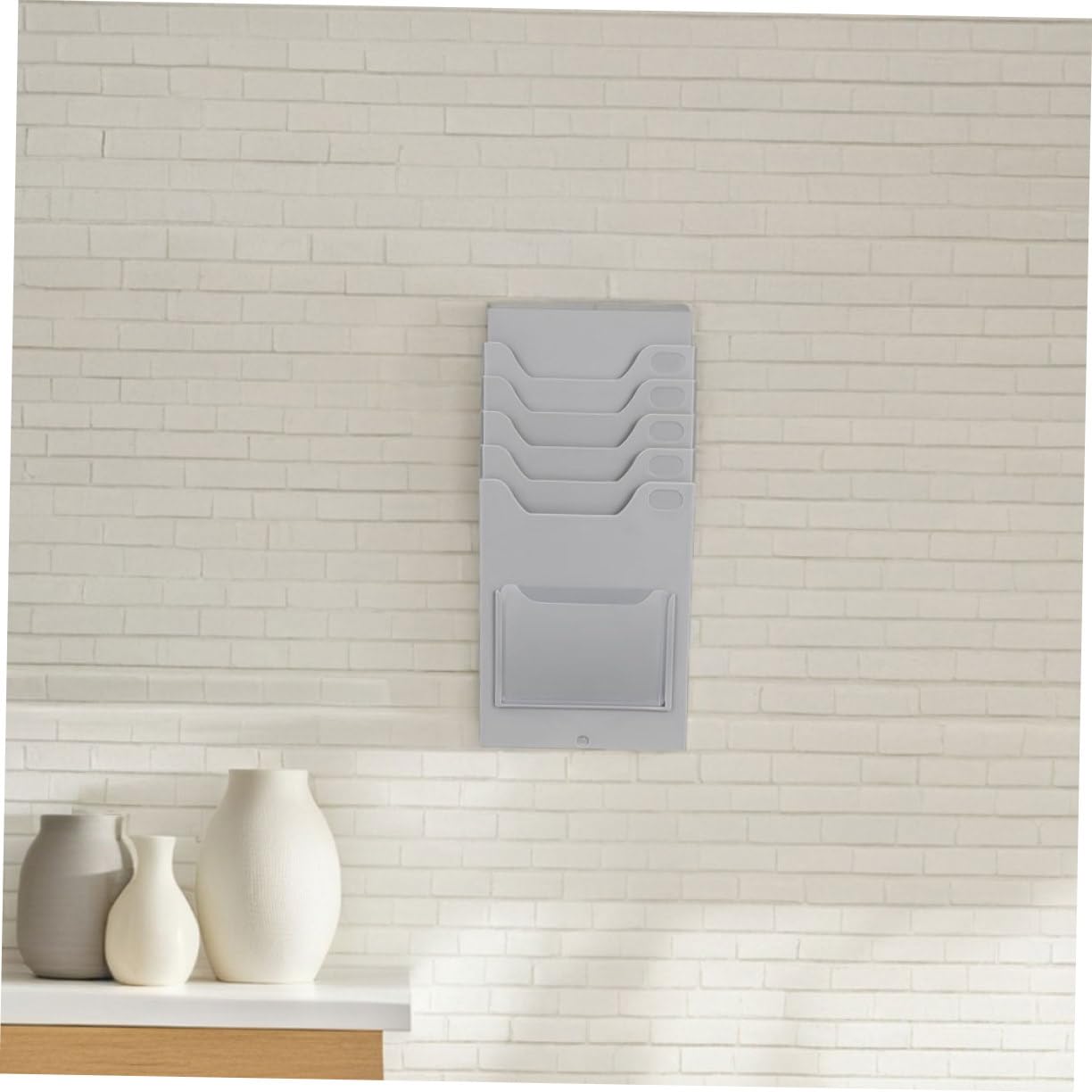 DOITOOL Porta Tarjetas Colgante de Pared 2 Piezas en Material Pp Organizador Compacto para Tarjetas de Visita Adecuado para Oficina o Espacio Personal
