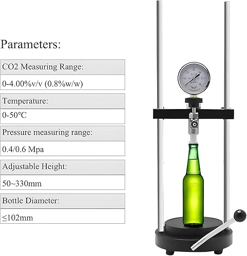 Miniatura 6 de scy-3bscy-3C Beer Tester de CO2CO2Instrumento de medida cerveza Soda Bebida Medidor de dióxido de carbono
