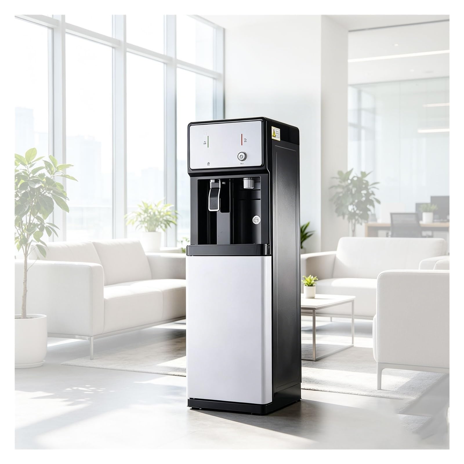 Dozownik Wody | Chłodnica Wody W Pomieszczeniu I Niskiej Temperaturze | Stylowy Automat Do Wody Pitnej | Stojący Chłodzenia Wodą | Idealny Do Użytku Domowego Lub Biurowego(Pipeline-connected)