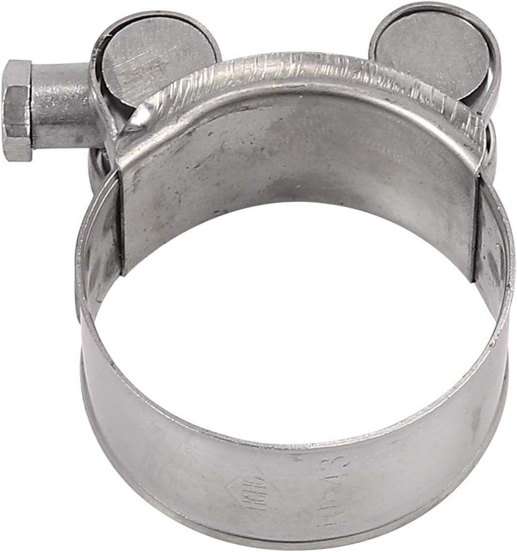 Gеt Chеар Prісе Proster 10pcs Stainless Steel T-Bolt Hose Clamp Assortment Heavy Duty Ear Clamp Pipe Clamp Hose Clamp Clips 40-43mm
