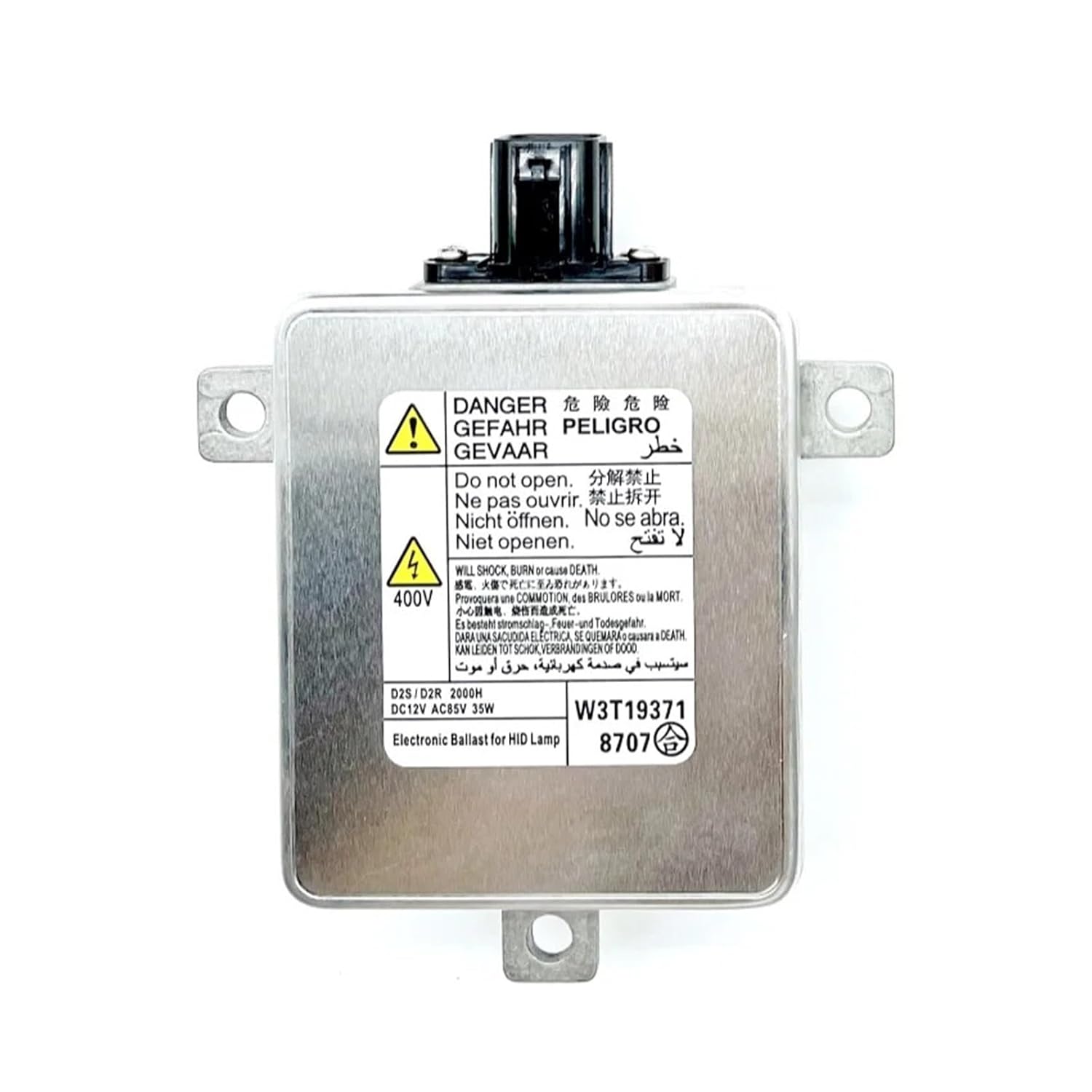 1Pcs OEM W3T16271 Xenon D2S Ballast with Igniter Headlight and Cable Headlamp Bulb Set(6000 K,2PC Ballast 2PC Bulb_D2S)