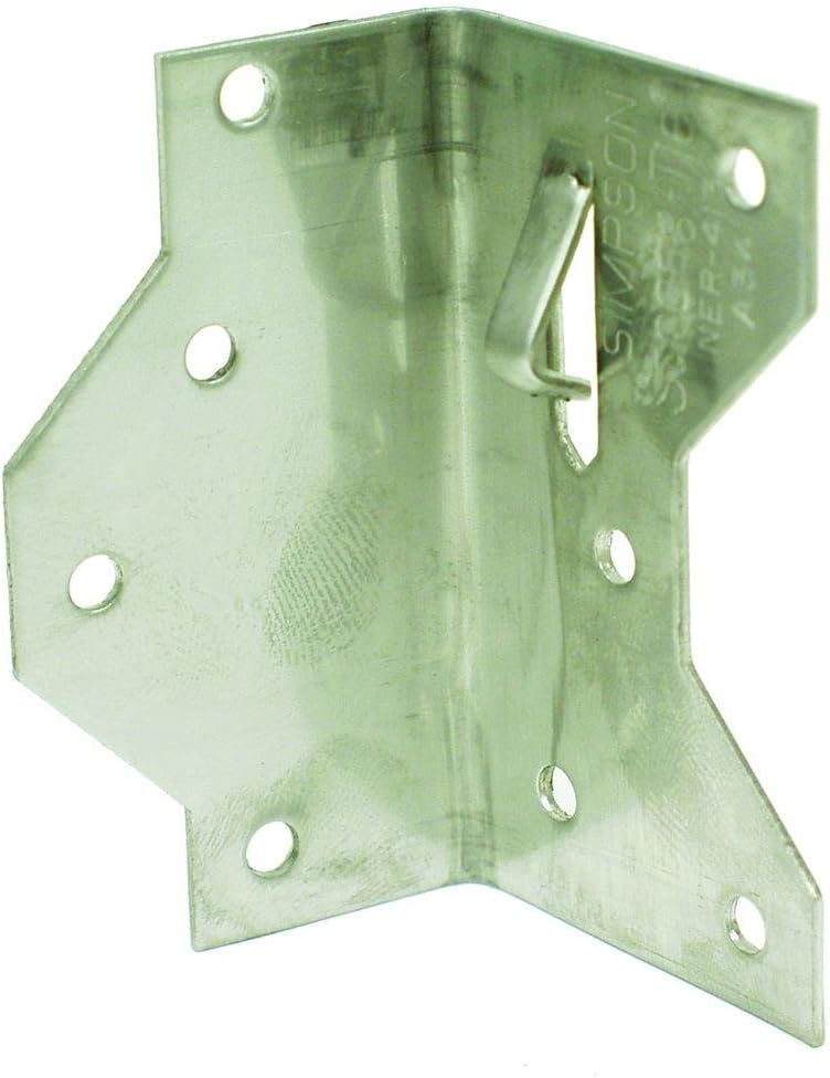 Simpson Strong Tie A34SS-25 A34SS Stainless Steel 12-Gauge Angle with Framing Anchor, 1-7/16 in. x 2-1/2 in. (25-Pack), 1-7/16 x 2-1/2